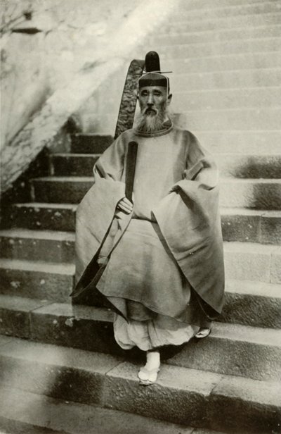 Egy sintó pap, 1910. alkotó: Herbert Ponting