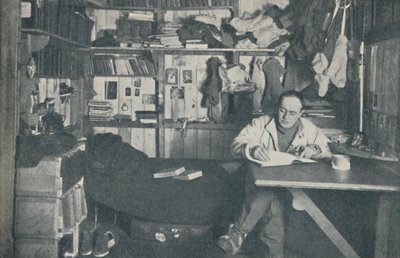 R. F. Scott kapitány, R. N., naplójába ír, 1911, 1936. alkotó: Herbert Ponting