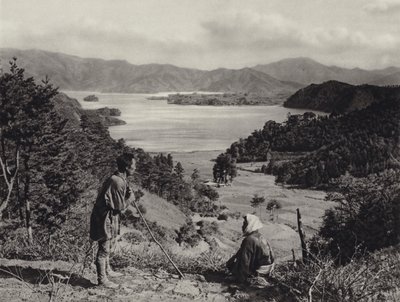 Japán az 1920-as években: Kawaguchi-tó (f/w fotó) alkotó: Herbert Ponting