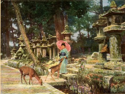 Nara, a régi Japán szíve, 1910. alkotó: Herbert Ponting