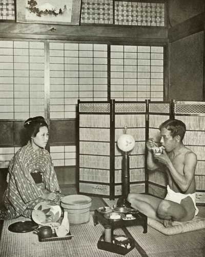 Nyári negligee Kumamotóban, 1910. alkotó: Herbert Ponting