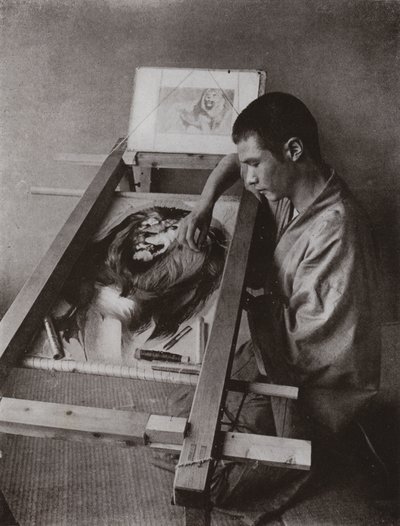A hímző (f/w fotó) alkotó: Herbert Ponting