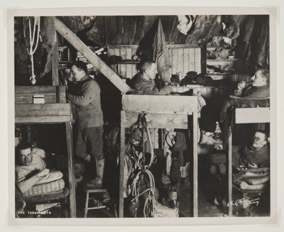 Bérházak a Terra Nova expedíció során (1910-13) a Déli-sarkra (bromid minta) alkotó: Herbert Ponting