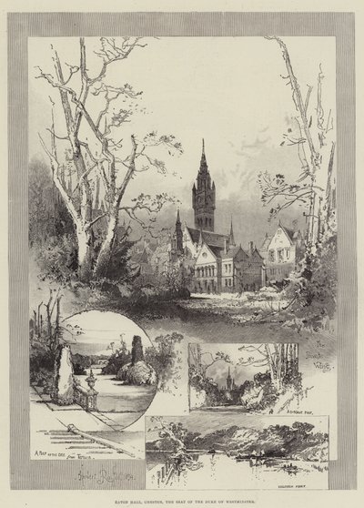 Eaton Hall, Chester, Westminster hercegének székhelye alkotó: Herbert Railton