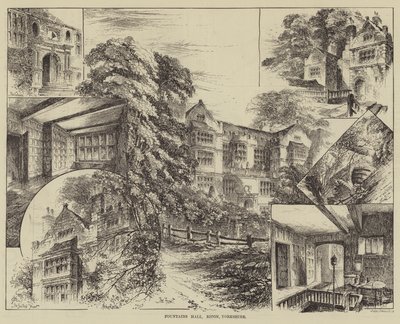 Fountains Hall, Ripon, Yorkshire alkotó: Herbert Railton
