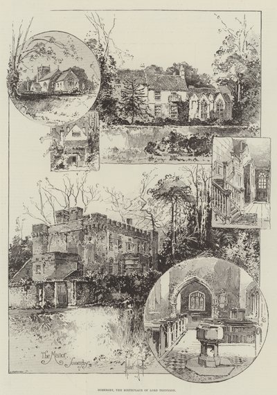 Somersby, Lord Tennyson szülőhelye alkotó: Herbert Railton