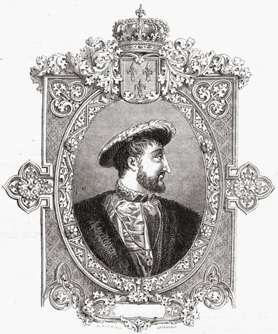 I. Francois, Pannemaker-Ligny metszete, Louis Blanc (1811-82) "Histoire de la Revolution Francaise" című művéből alkotó: Hercule Catenacci