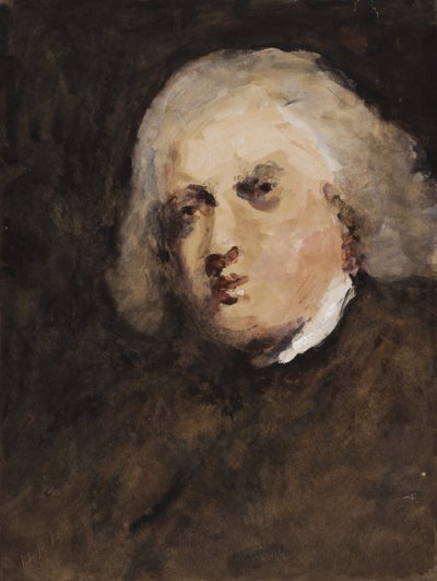 Dr. Johnson, Reynolds után (wc és gouache papíron) alkotó: Hercules Brabazon Brabazon