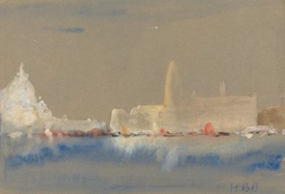 A tisztelgés és a Dózse-palota a Bacino di San Marco-tól. alkotó: Hercules Brabazon Brabazon