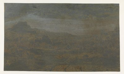Völgy folyóval és város négy toronnyal alkotó: Hercules Segers