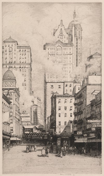Cortland Street, New York alkotó: Herman Armour Webster