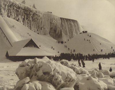 A Niagara-vízesés kilátása télen alkotó: Herman F. Nielson