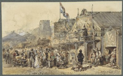 Vásár Leeuwardenben, az Oldenhove a küszöbön alkotó: Herman Frederik Carel ten Kate