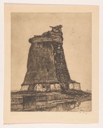 Molen (cím a tárgyon) alkotó: Herman Heuff (signed by artist)