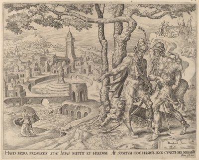 Az adullami Hirah a kölyökkel alkotó: Herman Jansz Muller after Maerten van Heemskerck