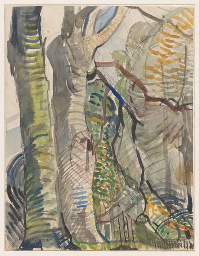 erdei táj alkotó: Herman Kruyder (signed by artist)