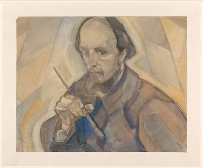 Önarckép ecsettel alkotó: Herman Kruyder (signed by artist)