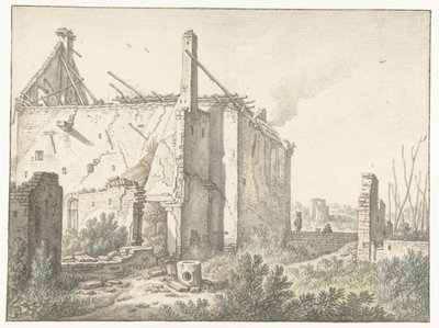 Egy ház romja Utrechtben alkotó: Herman Saftleven