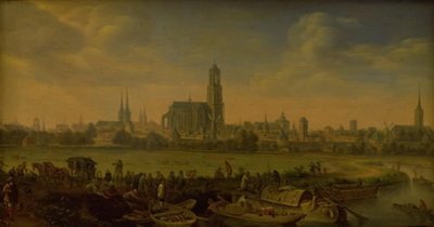 Kilátás Utrechtre alkotó: Herman Saftleven