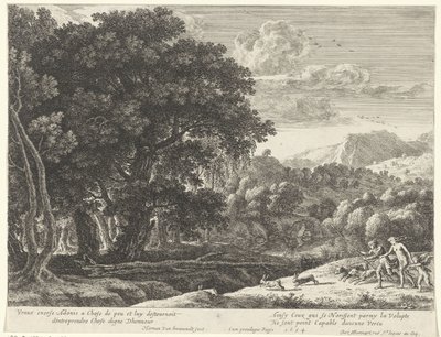 Vénusz és Adonisz a vadászaton Adonis története (sorozat címe) alkotó: Herman van Swanevelt
