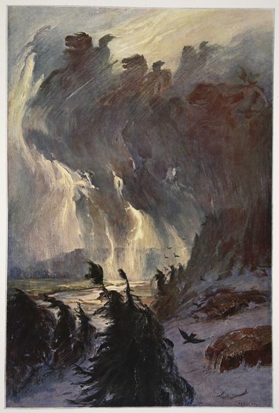 A valkűrök lovaglása, 1906 alkotó: Hermann Hendrich