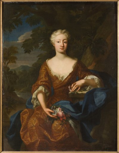 Louise Dorothee de Brandebourg, reine de Suede – Luise Dorothea porosz hercegnő (1680-1705) portréja, Quiter, Hermann Hendrik, az ifjabb (aktív 1700-1731). Olajfestmény alkotó: Hermann Hendrik de (active 1700 1731) Quiter