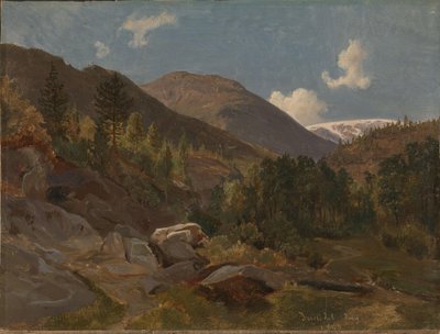 Norvég táj alkotó: Hermann Kauffmann the Elder