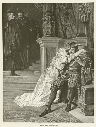 Gilda és Rigoletto alkotó: Hermann Kaulbach