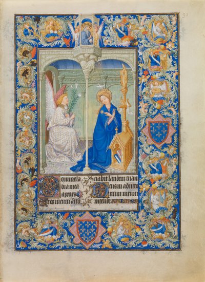 Jean de France Belles Heures-je, Berry hercege, 1405-14081409 alkotó: Hermann Limbourg