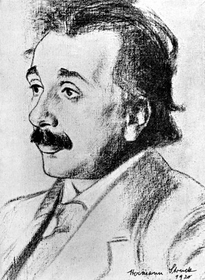Albert Einstein 1879-1955 német-svájci matematikus és elméleti fizikus, 1920 alkotó: Hermann Struck