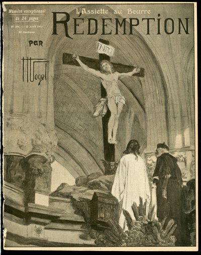 „A vajtányér” borítója, 106. szám, Szatirikus színekben alkotó: Hermann Vogel