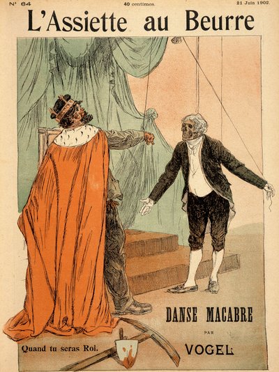 Haláltánc Vogeltől. A „” A vajas tál”-ban, 1902.06.21. alkotó: Hermann Vogel