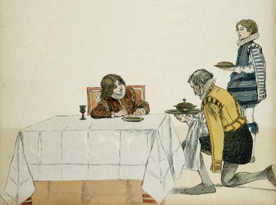 Az ifjú XIII. Lajos (1601-1643), még nem király, apja, IV. Henrik (1553-1610) halála után kormányzója szolgált. Ábra alkotó: Hermann Vogel
