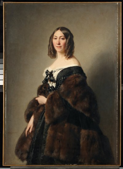 Cécile Charlotte Furtado-Heine portréja (olaj, vászon) alkotó: Hermann Winterhalter