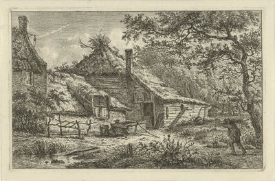 Farmyard holtfás emberrel alkotó: Hermanus Fock