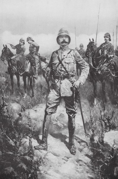 Lord Kitchener a Veldton (litográfia) alkotó: Hermanus Willem (after) Koekkoek