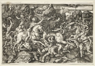 Harc lovasok között, 1523. alkotó: Hieronymous Hopfer