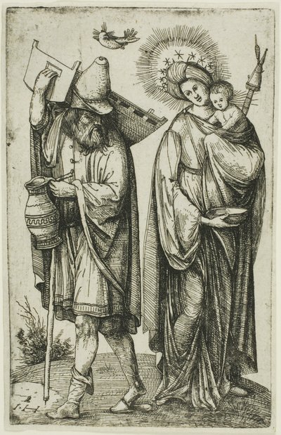 A Szent Család a Szentlélek galambjával alkotó: Hieronymous Hopfer