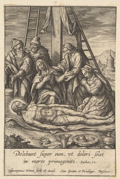 A Siralom, 1619 előtt. alkotó: Hieronymous Wierix