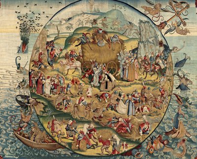 Hieronymus Bosch munkái által ihletett kárpit, 1560 körül (arany, ezüst, selyem és gyapjú) alkotó: Hieronymus (after) Bosch