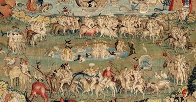 A földi gyönyörök kertje. kb. 1560 (szőttes) alkotó: Hieronymus (after) Bosch