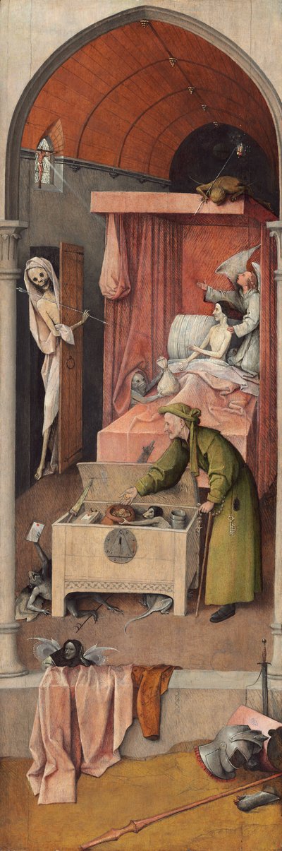 A halál és a fösvény alkotó: Hieronymus Bosch