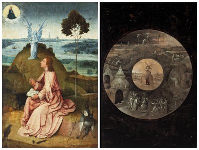 János Patmoszon / Jelenetek Krisztus szenvedéséből alkotó: Hieronymus Bosch