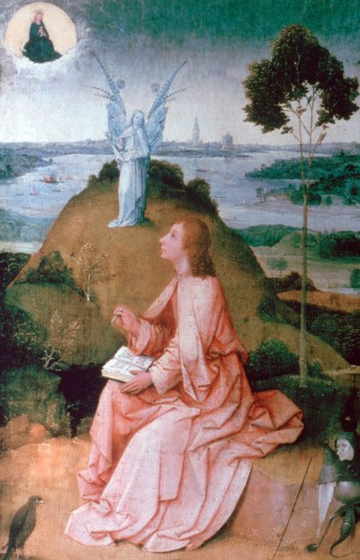 Szent János evangélista Pátmoszon, 1504-1505 alkotó: Hieronymus Bosch