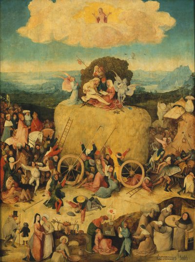 A Haywain Triptych Central panel, c. 1516 alkotó: Hieronymus Bosch