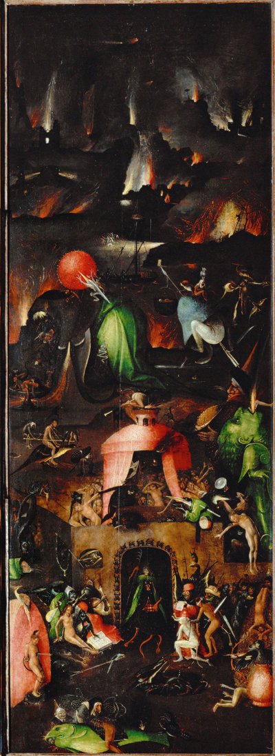 Az utolsó ítélet: (olaj, tölgyfa) alkotó: Hieronymus Bosch