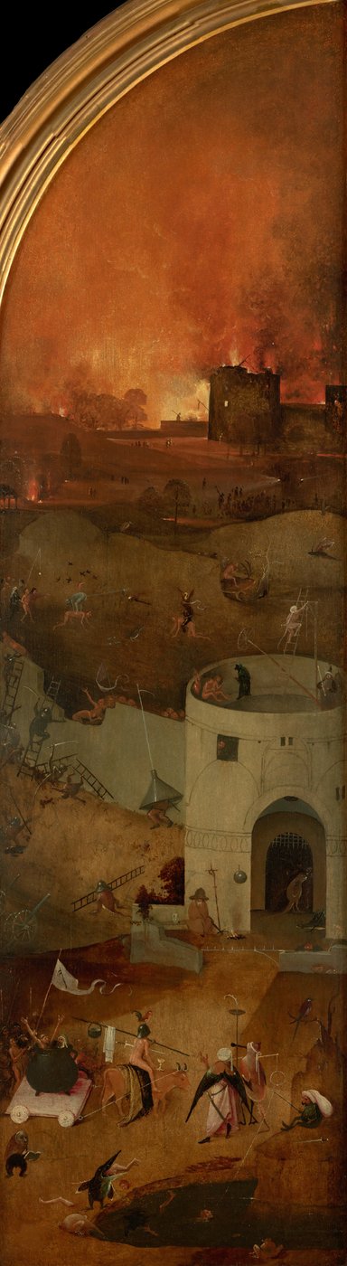 Az utolsó ítélet triptichonja, jobb oldali panel, kb. 1490-1510. alkotó: Hieronymus Bosch