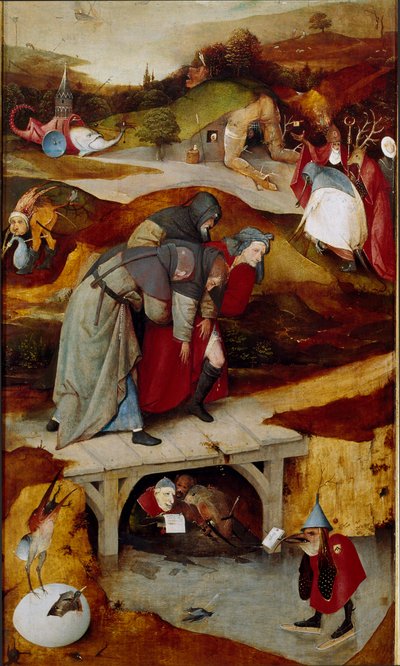 A kísértések triptichonja (részlet) 1505-1506 (olaj, vászon) alkotó: Hieronymus Bosch