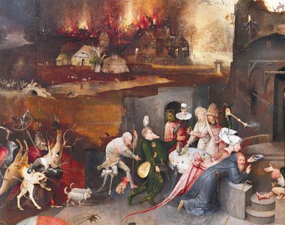 Triptych of the Temptation of St. Anthony (centre panel) alkotó: Hieronymus Bosch