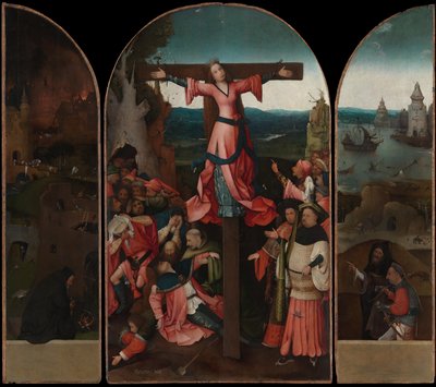A keresztre feszített vértanú triptichonja alkotó: Hieronymus Bosch